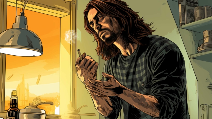 Indacloud. A Very Stoned Man In The Kitchen With A Ciggerette I F7F066F2 91Ca 40D4 92Db 7E6Dfe90F7D3